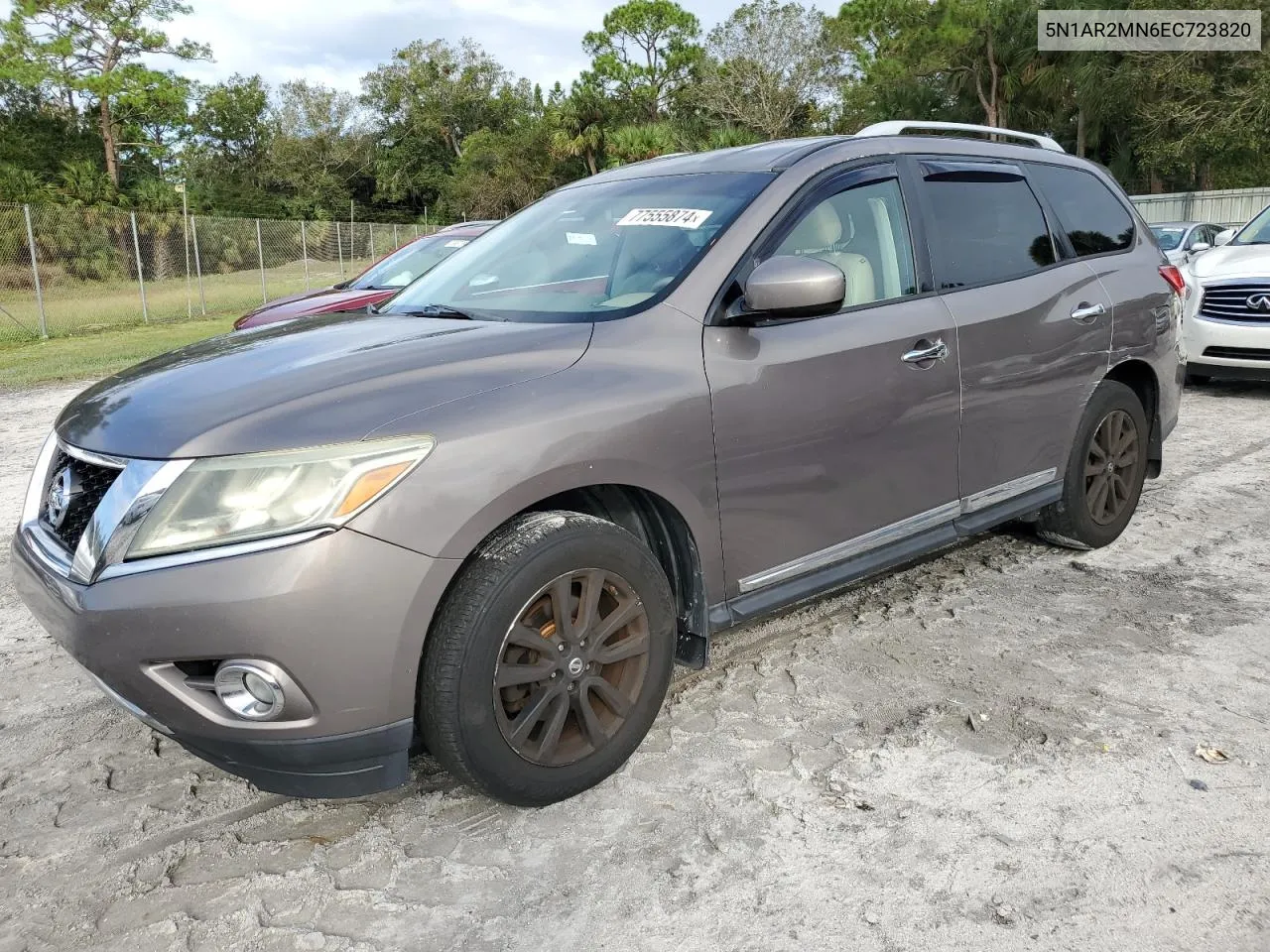 2014 Nissan Pathfinder S VIN: 5N1AR2MN6EC723820 Lot: 77555874