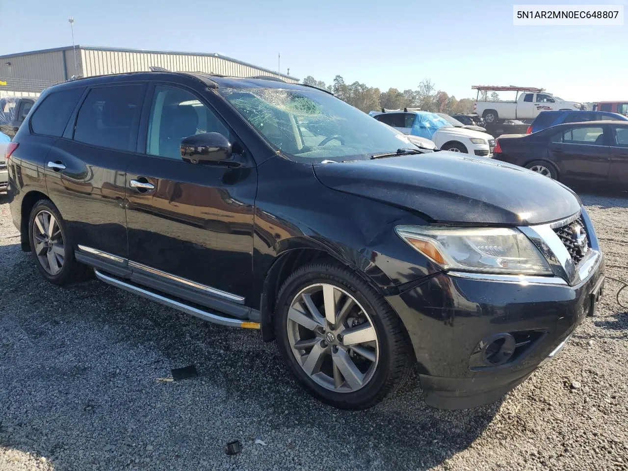 2014 Nissan Pathfinder S VIN: 5N1AR2MN0EC648807 Lot: 77656674