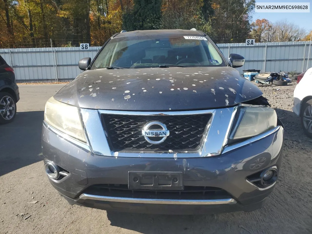 2014 Nissan Pathfinder S VIN: 5N1AR2MM9EC698628 Lot: 77764644