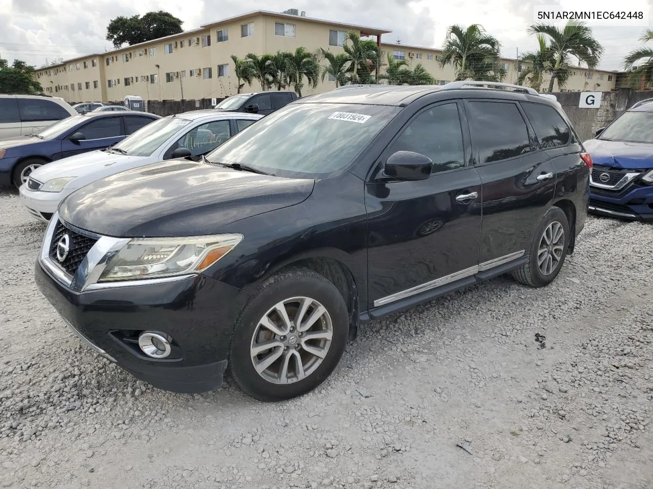 2014 Nissan Pathfinder S VIN: 5N1AR2MN1EC642448 Lot: 78031924