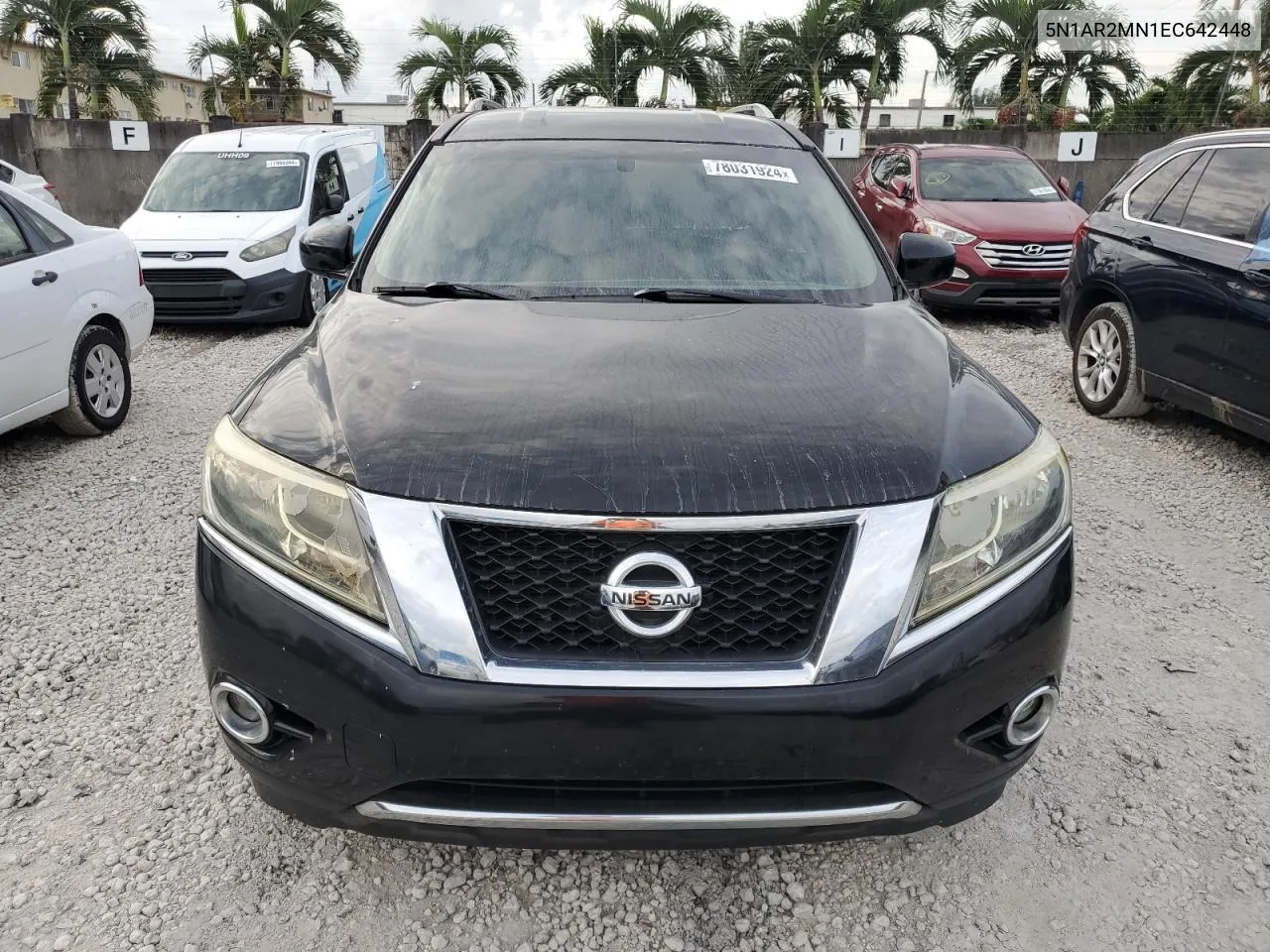 2014 Nissan Pathfinder S VIN: 5N1AR2MN1EC642448 Lot: 78031924