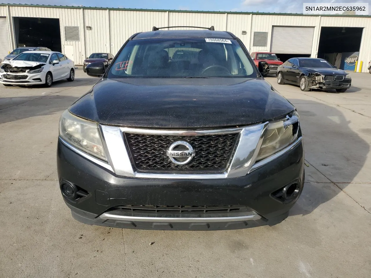 2014 Nissan Pathfinder S VIN: 5N1AR2MN2EC635962 Lot: 78068564