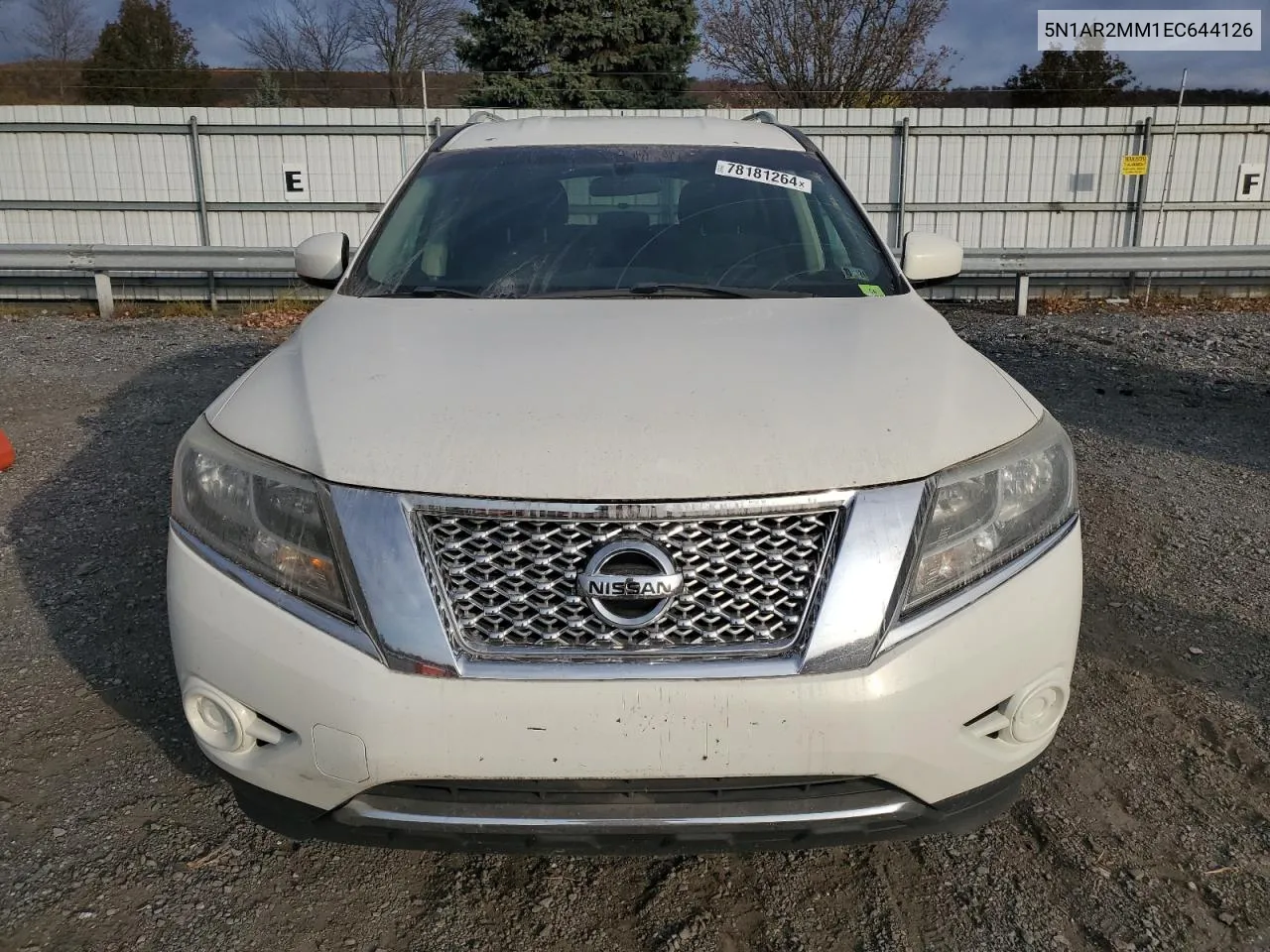 2014 Nissan Pathfinder S VIN: 5N1AR2MM1EC644126 Lot: 78181264