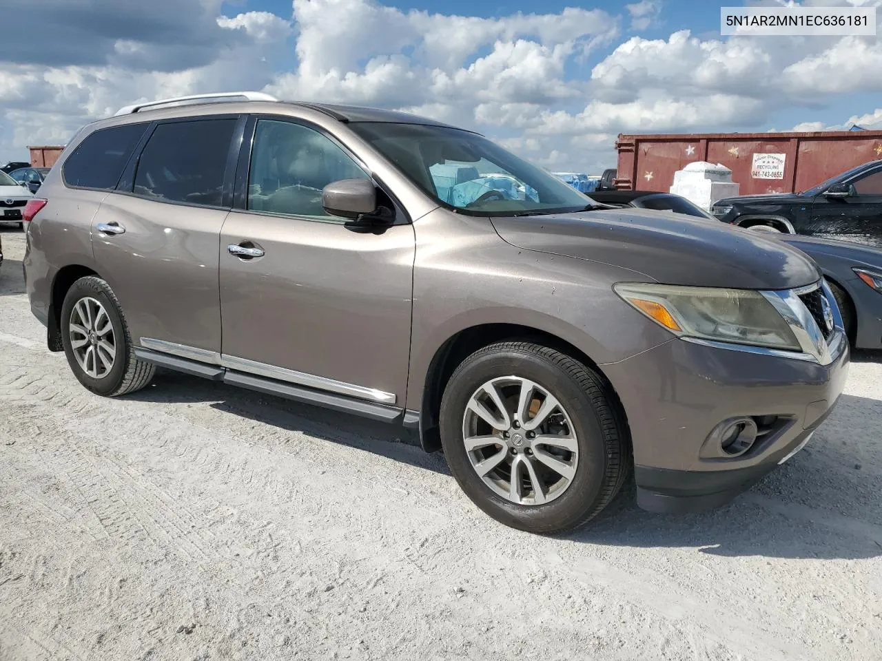 2014 Nissan Pathfinder S VIN: 5N1AR2MN1EC636181 Lot: 78191124