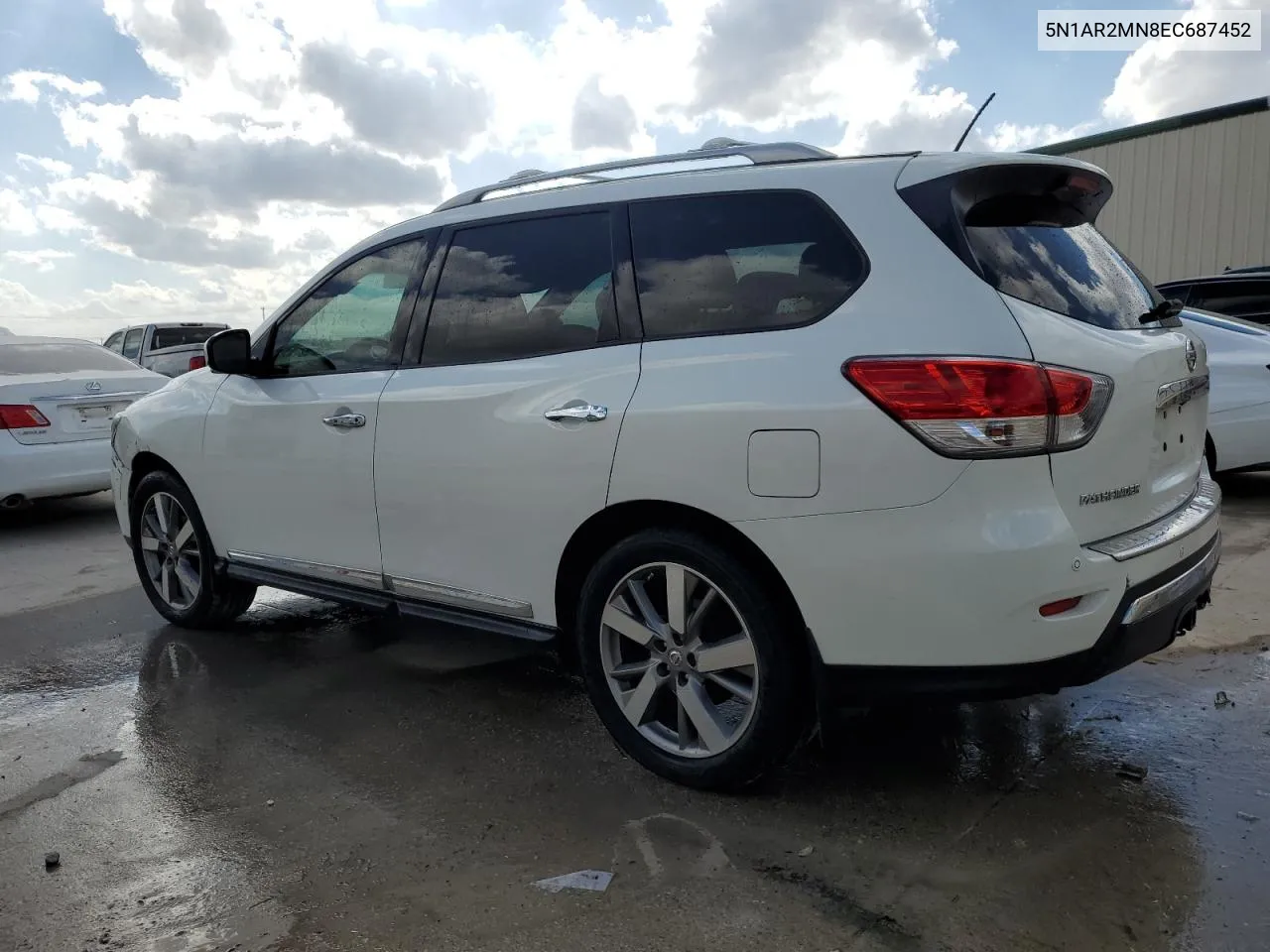 2014 Nissan Pathfinder S VIN: 5N1AR2MN8EC687452 Lot: 78243714