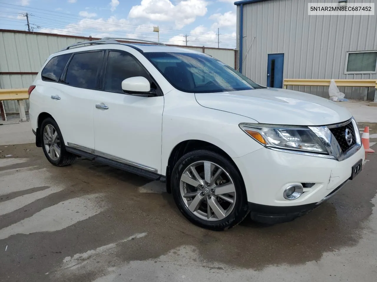 2014 Nissan Pathfinder S VIN: 5N1AR2MN8EC687452 Lot: 78243714