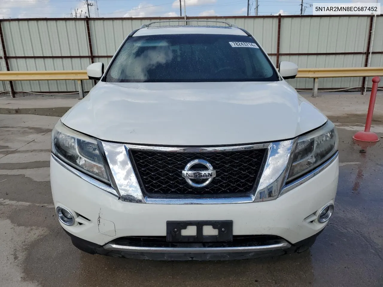 2014 Nissan Pathfinder S VIN: 5N1AR2MN8EC687452 Lot: 78243714