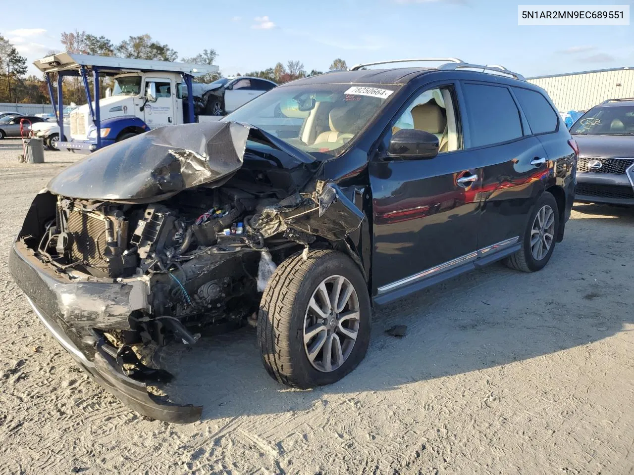 2014 Nissan Pathfinder S VIN: 5N1AR2MN9EC689551 Lot: 78250664