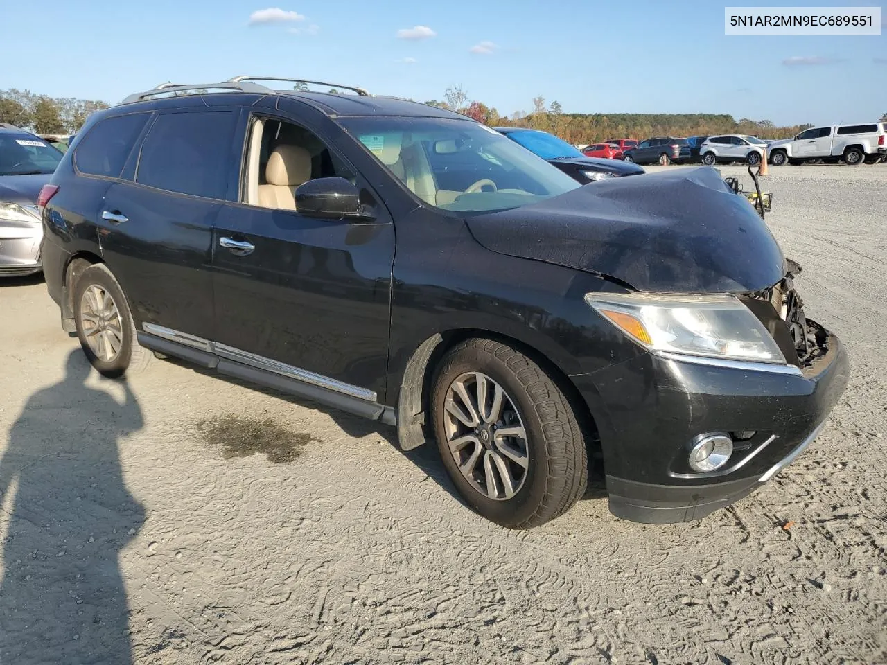 2014 Nissan Pathfinder S VIN: 5N1AR2MN9EC689551 Lot: 78250664