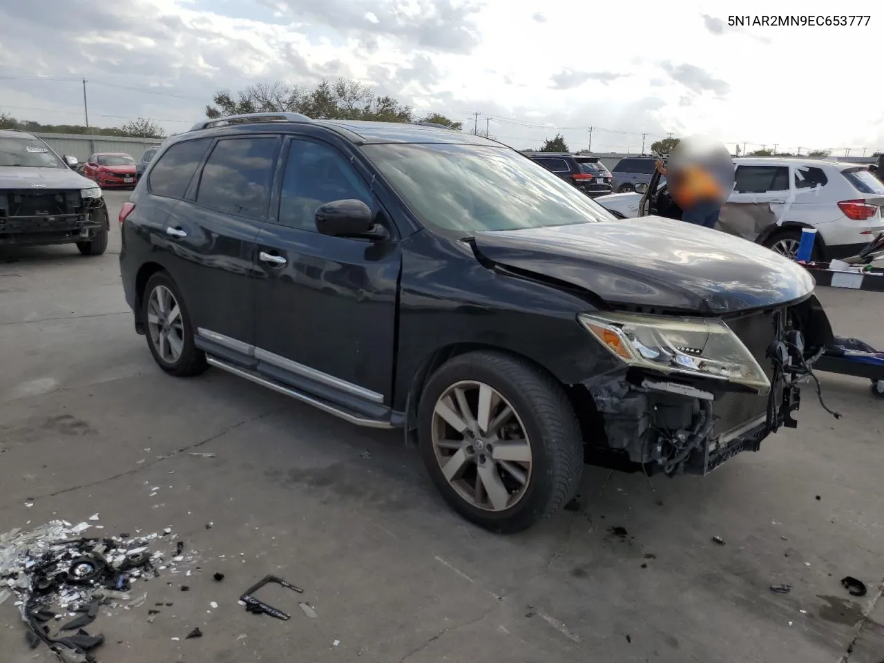 2014 Nissan Pathfinder S VIN: 5N1AR2MN9EC653777 Lot: 78290404