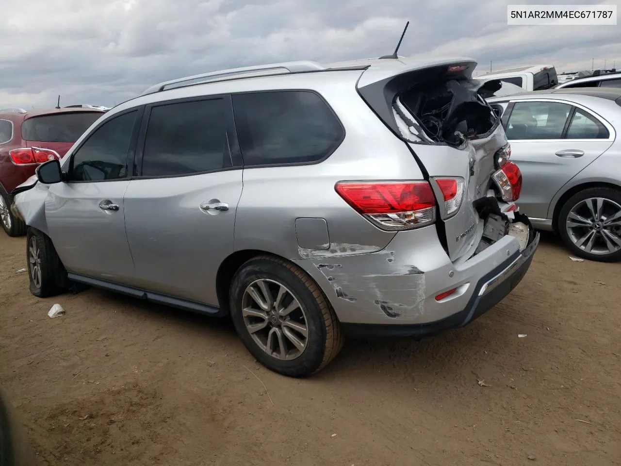 2014 Nissan Pathfinder S VIN: 5N1AR2MM4EC671787 Lot: 78329404