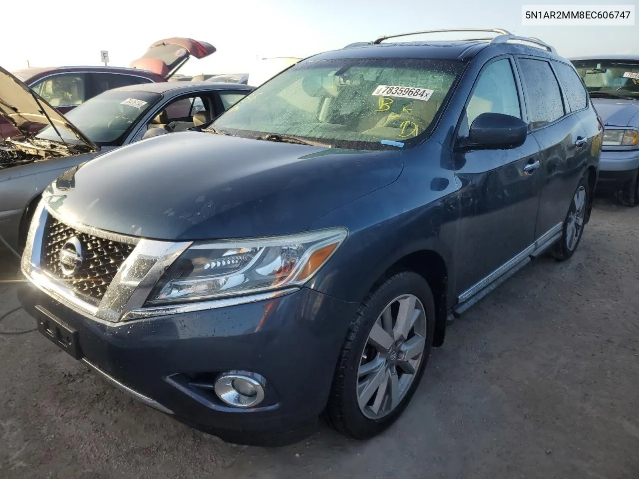 2014 Nissan Pathfinder S VIN: 5N1AR2MM8EC606747 Lot: 78359684