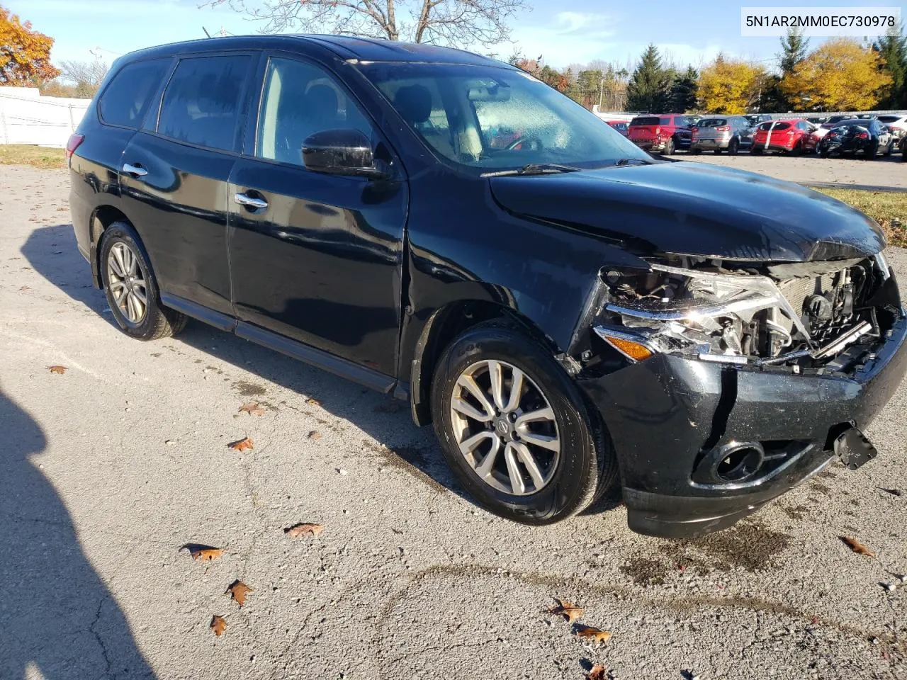 2014 Nissan Pathfinder S VIN: 5N1AR2MM0EC730978 Lot: 78393624