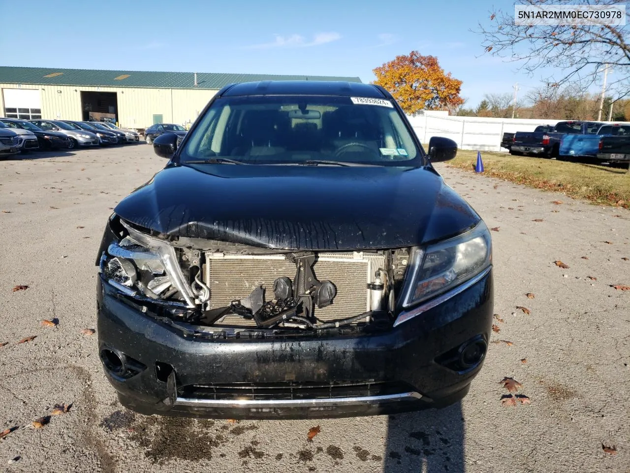 2014 Nissan Pathfinder S VIN: 5N1AR2MM0EC730978 Lot: 78393624