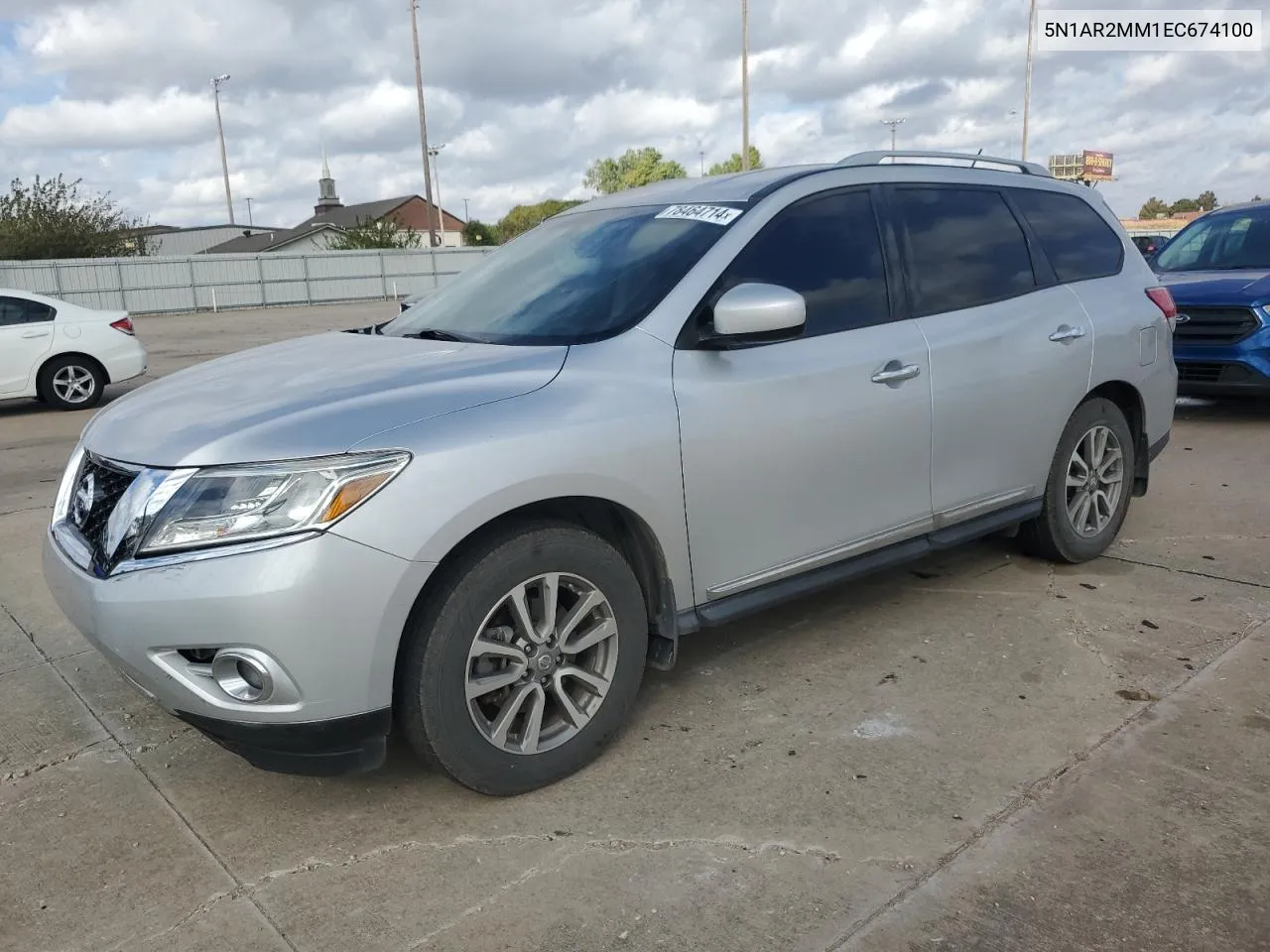 2014 Nissan Pathfinder S VIN: 5N1AR2MM1EC674100 Lot: 78464714