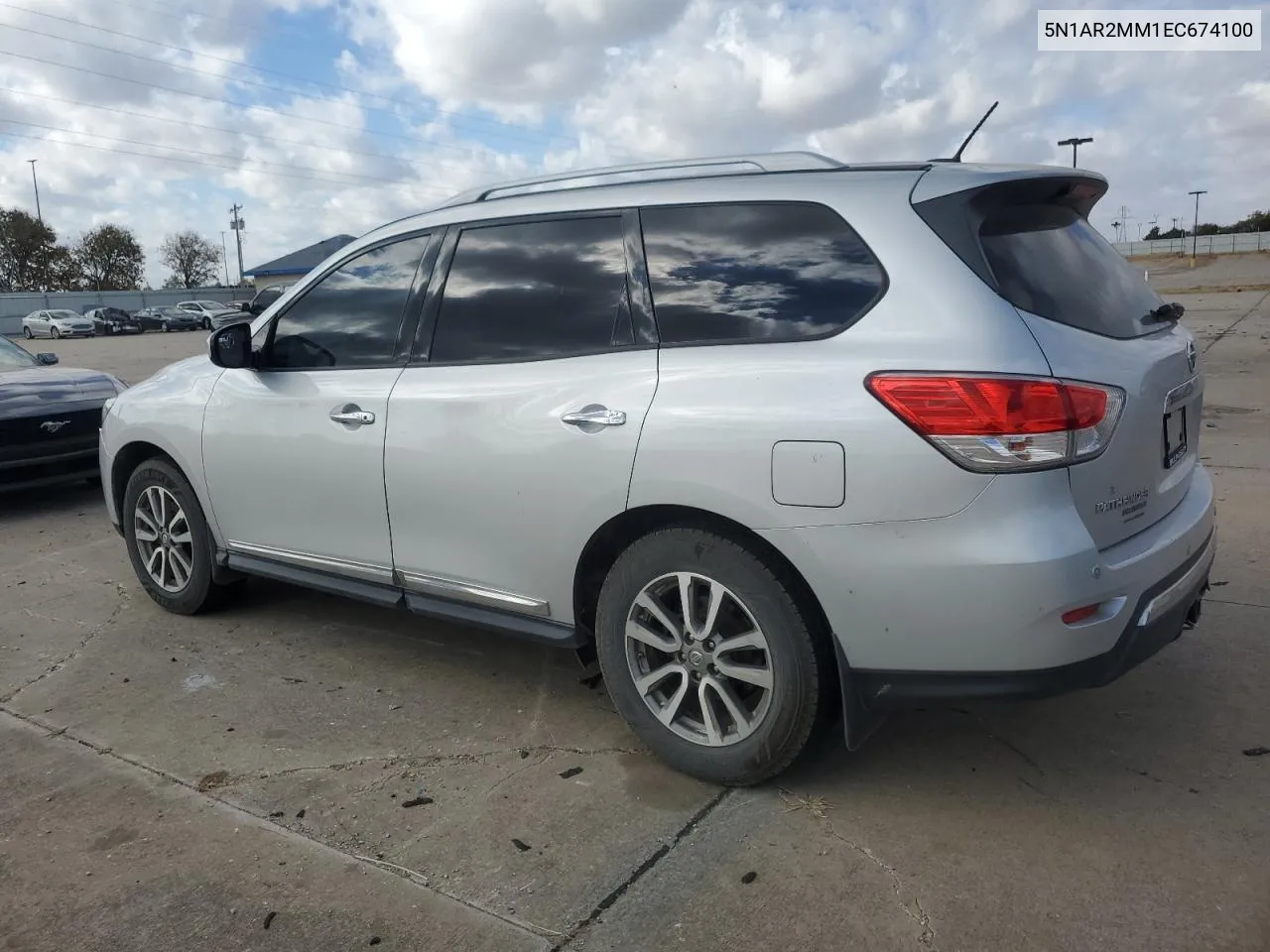 2014 Nissan Pathfinder S VIN: 5N1AR2MM1EC674100 Lot: 78464714