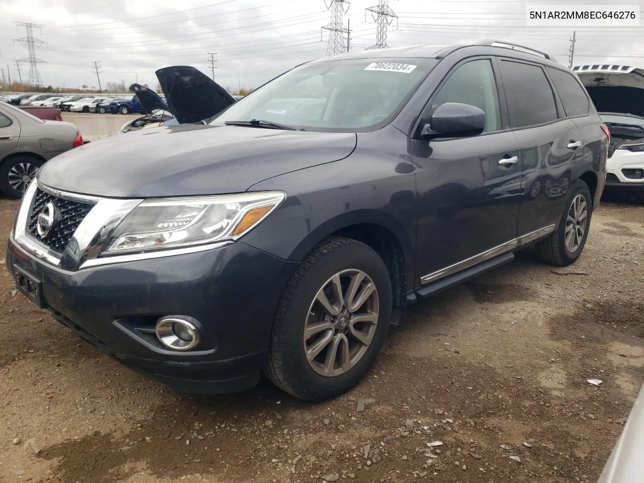 2014 Nissan Pathfinder S VIN: 5N1AR2MM8EC646276 Lot: 78622034