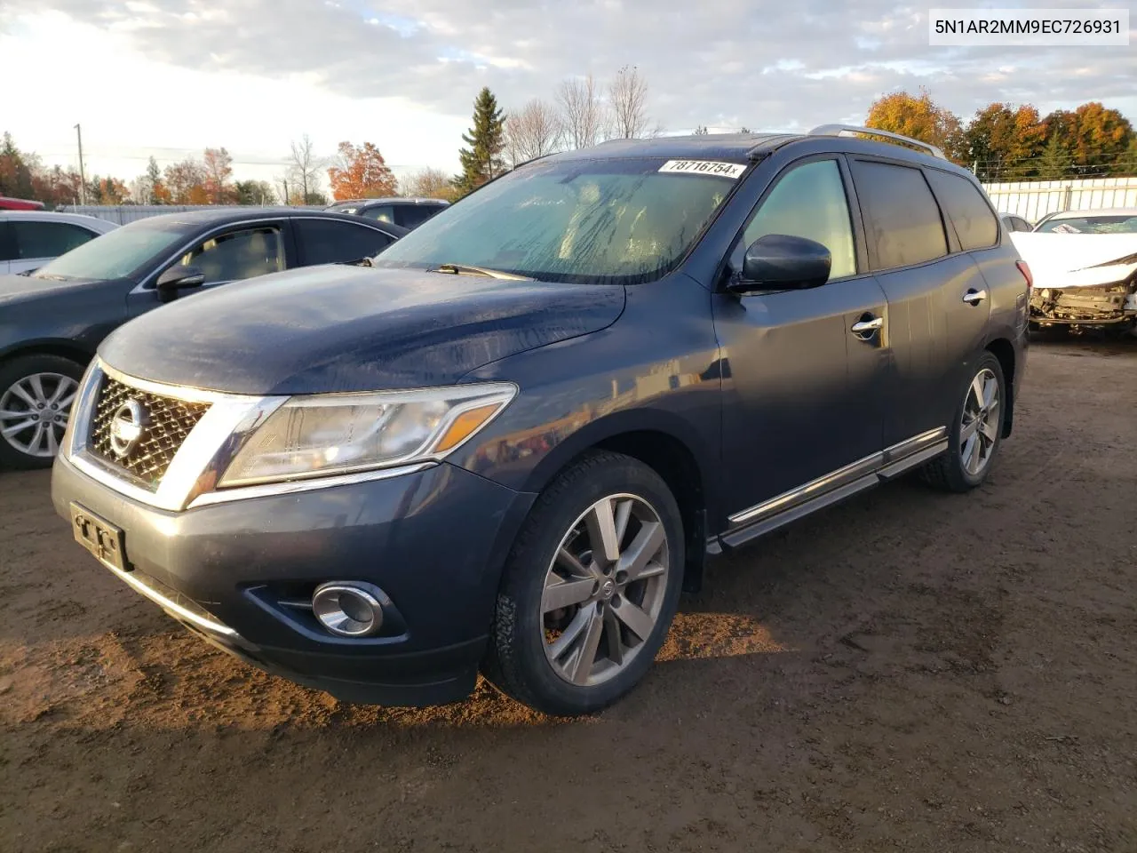 2014 Nissan Pathfinder S VIN: 5N1AR2MM9EC726931 Lot: 78716754