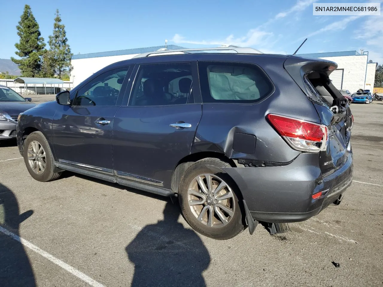 2014 Nissan Pathfinder S VIN: 5N1AR2MN4EC681986 Lot: 78754464