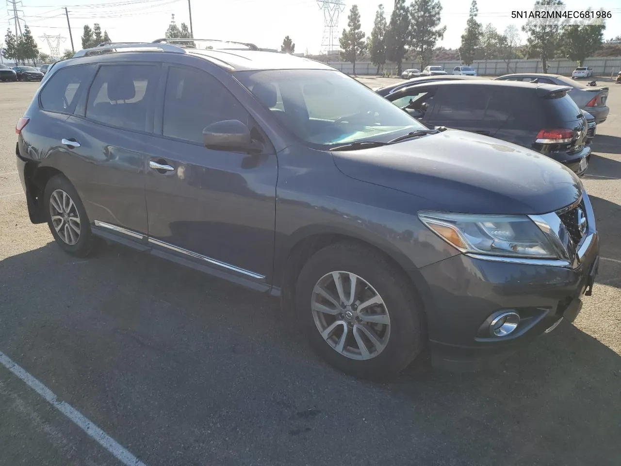 2014 Nissan Pathfinder S VIN: 5N1AR2MN4EC681986 Lot: 78754464