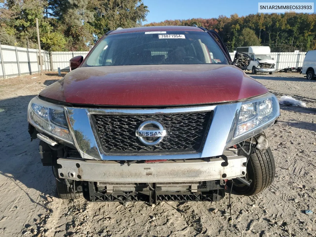 2014 Nissan Pathfinder S VIN: 5N1AR2MM8EC633933 Lot: 78871954