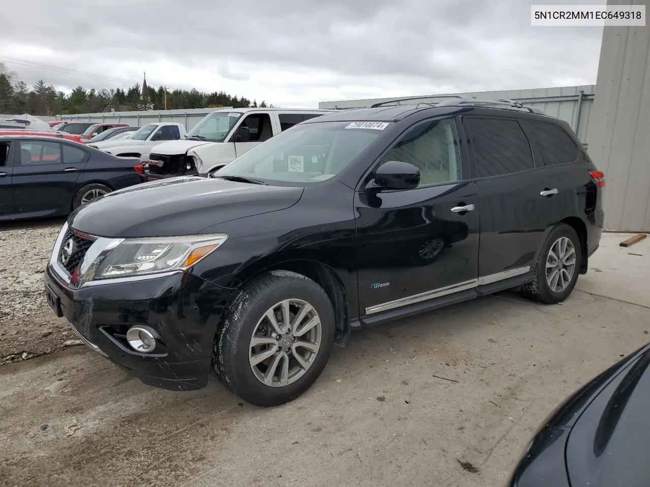 2014 Nissan Pathfinder Sv Hybrid VIN: 5N1CR2MM1EC649318 Lot: 79010074