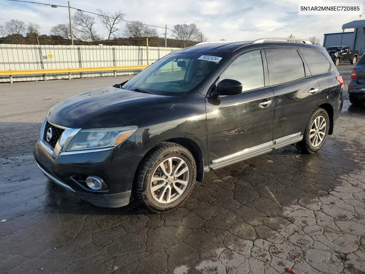 2014 Nissan Pathfinder S VIN: 5N1AR2MN8EC720885 Lot: 79202434