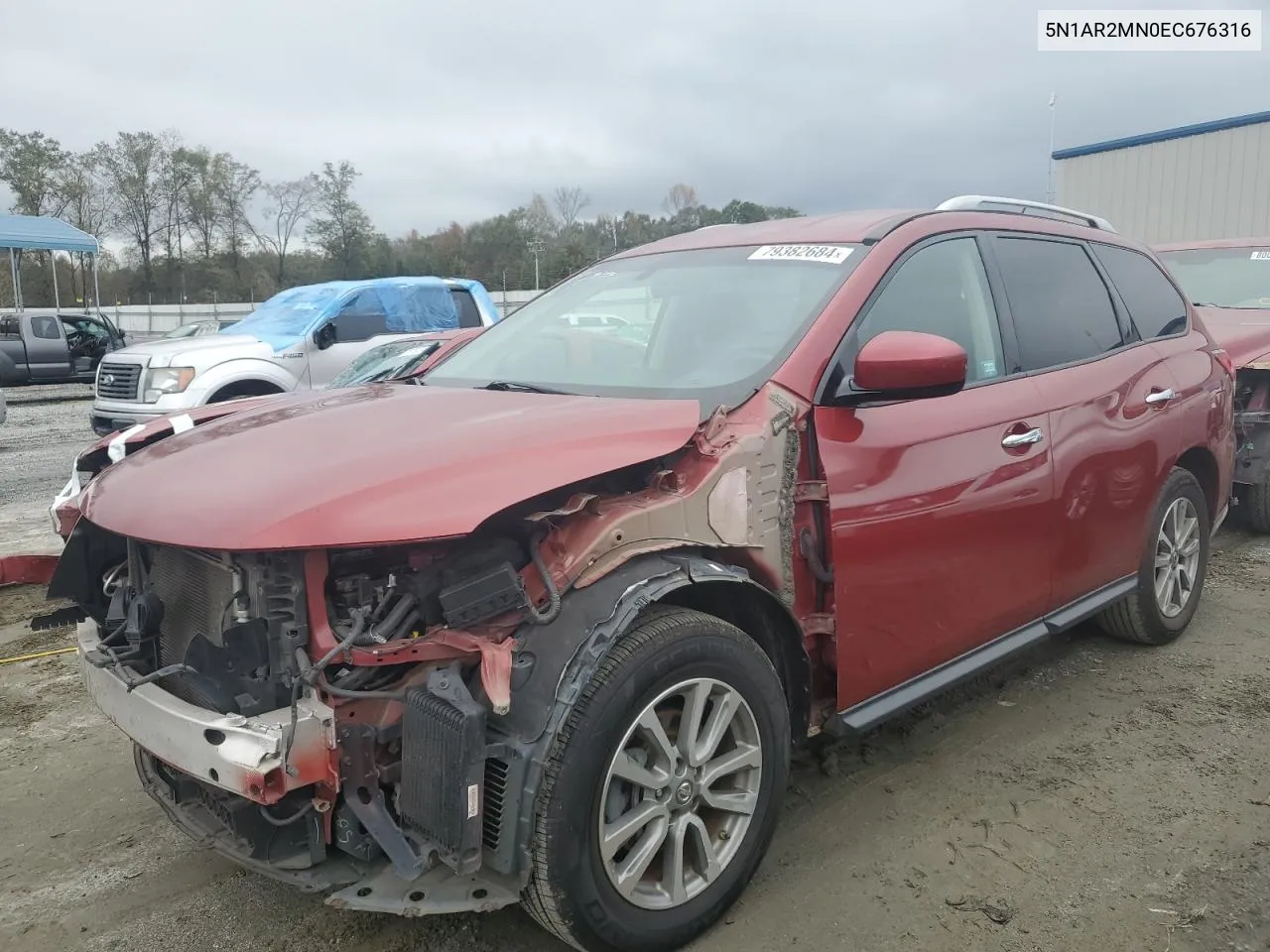 2014 Nissan Pathfinder S VIN: 5N1AR2MN0EC676316 Lot: 79382684