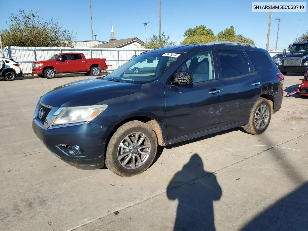 2014 Nissan Pathfinder S VIN: 5N1AR2MM5EC650740 Lot: 79475834