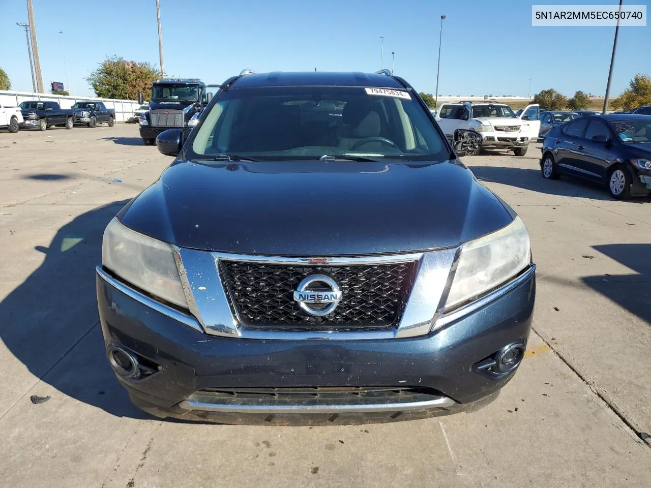 2014 Nissan Pathfinder S VIN: 5N1AR2MM5EC650740 Lot: 79475834