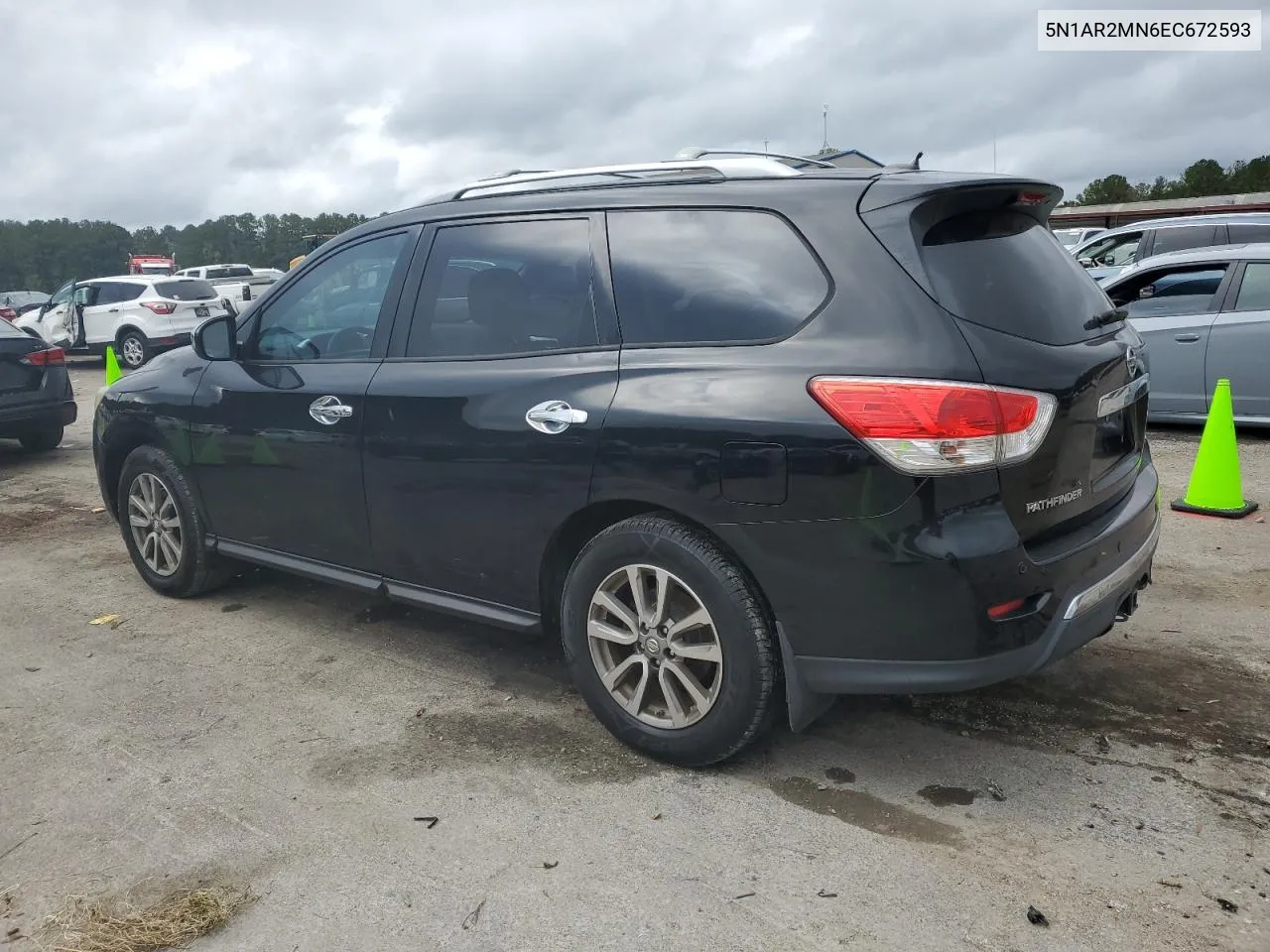 2014 Nissan Pathfinder S VIN: 5N1AR2MN6EC672593 Lot: 79680684