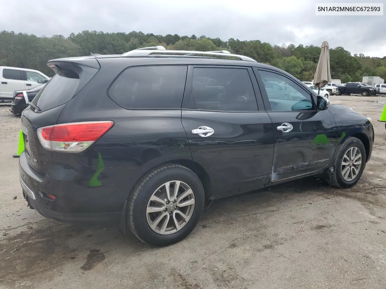 2014 Nissan Pathfinder S VIN: 5N1AR2MN6EC672593 Lot: 79680684