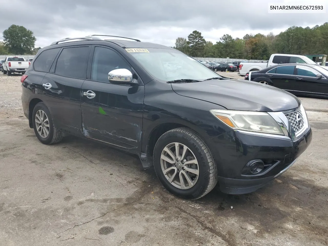 2014 Nissan Pathfinder S VIN: 5N1AR2MN6EC672593 Lot: 79680684