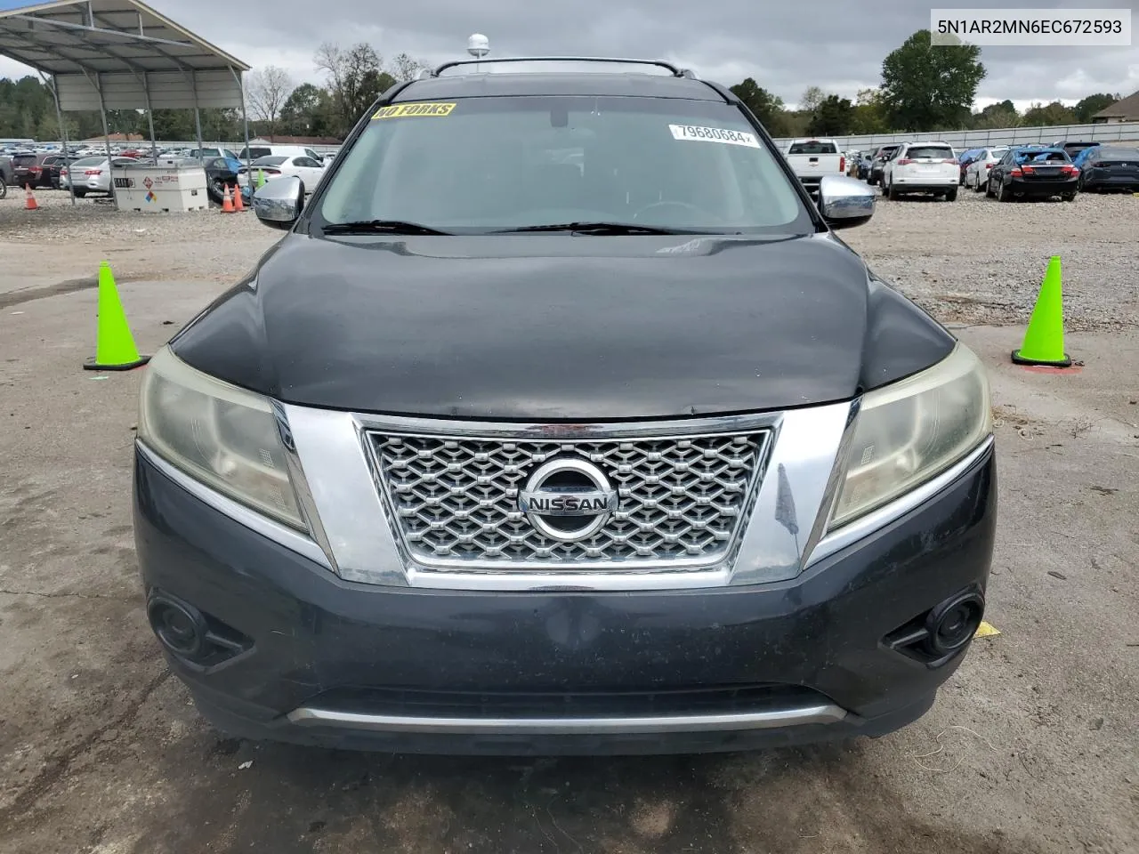 2014 Nissan Pathfinder S VIN: 5N1AR2MN6EC672593 Lot: 79680684