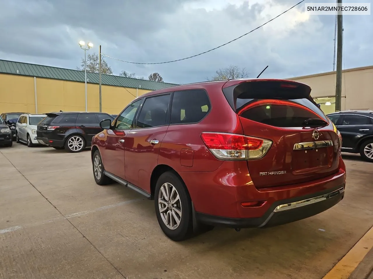 2014 Nissan Pathfinder S VIN: 5N1AR2MN7EC728606 Lot: 79960314