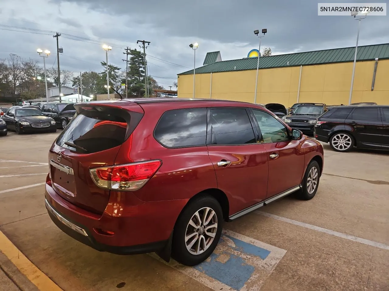 2014 Nissan Pathfinder S VIN: 5N1AR2MN7EC728606 Lot: 79960314