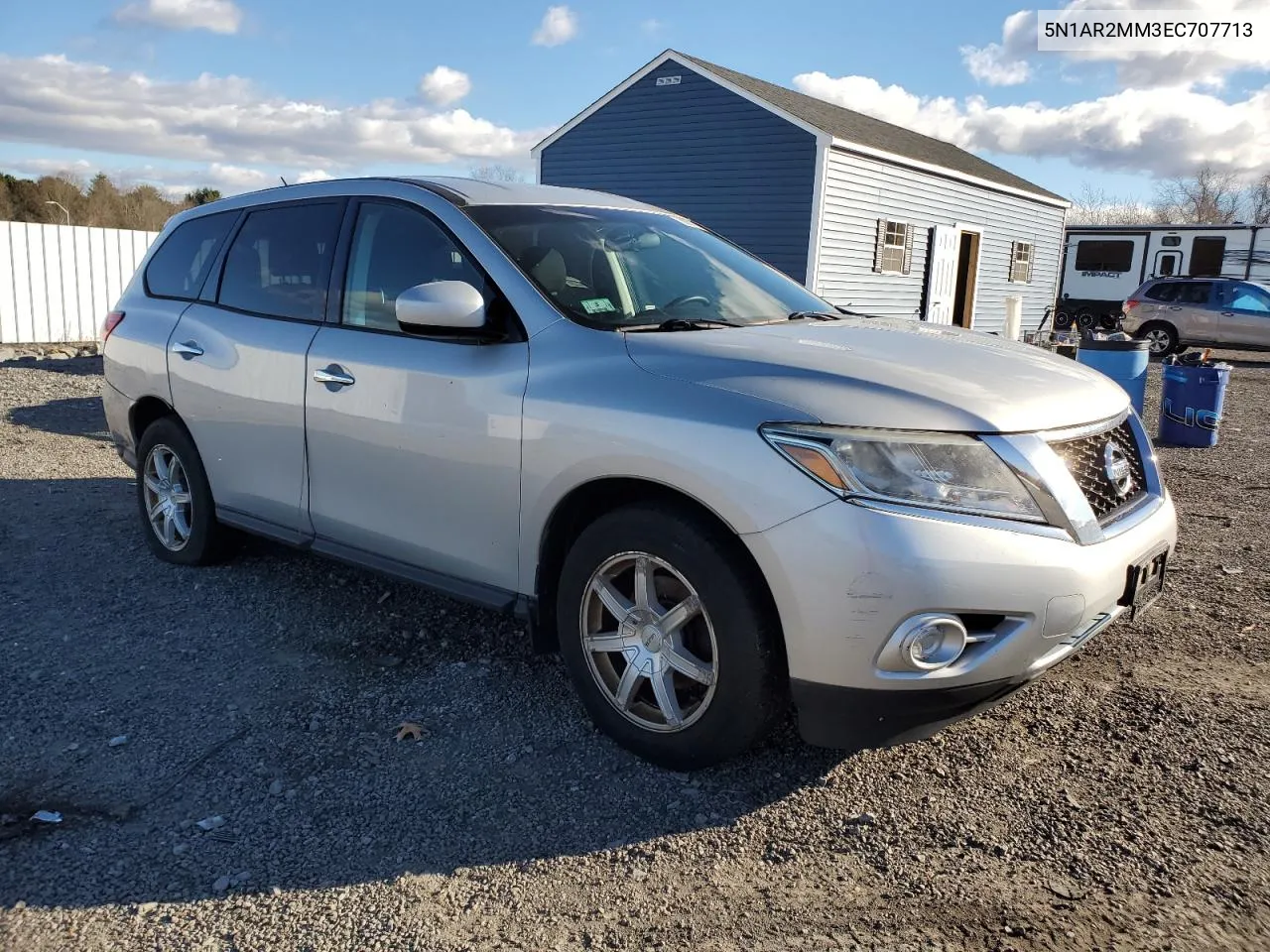 2014 Nissan Pathfinder S VIN: 5N1AR2MM3EC707713 Lot: 80011514