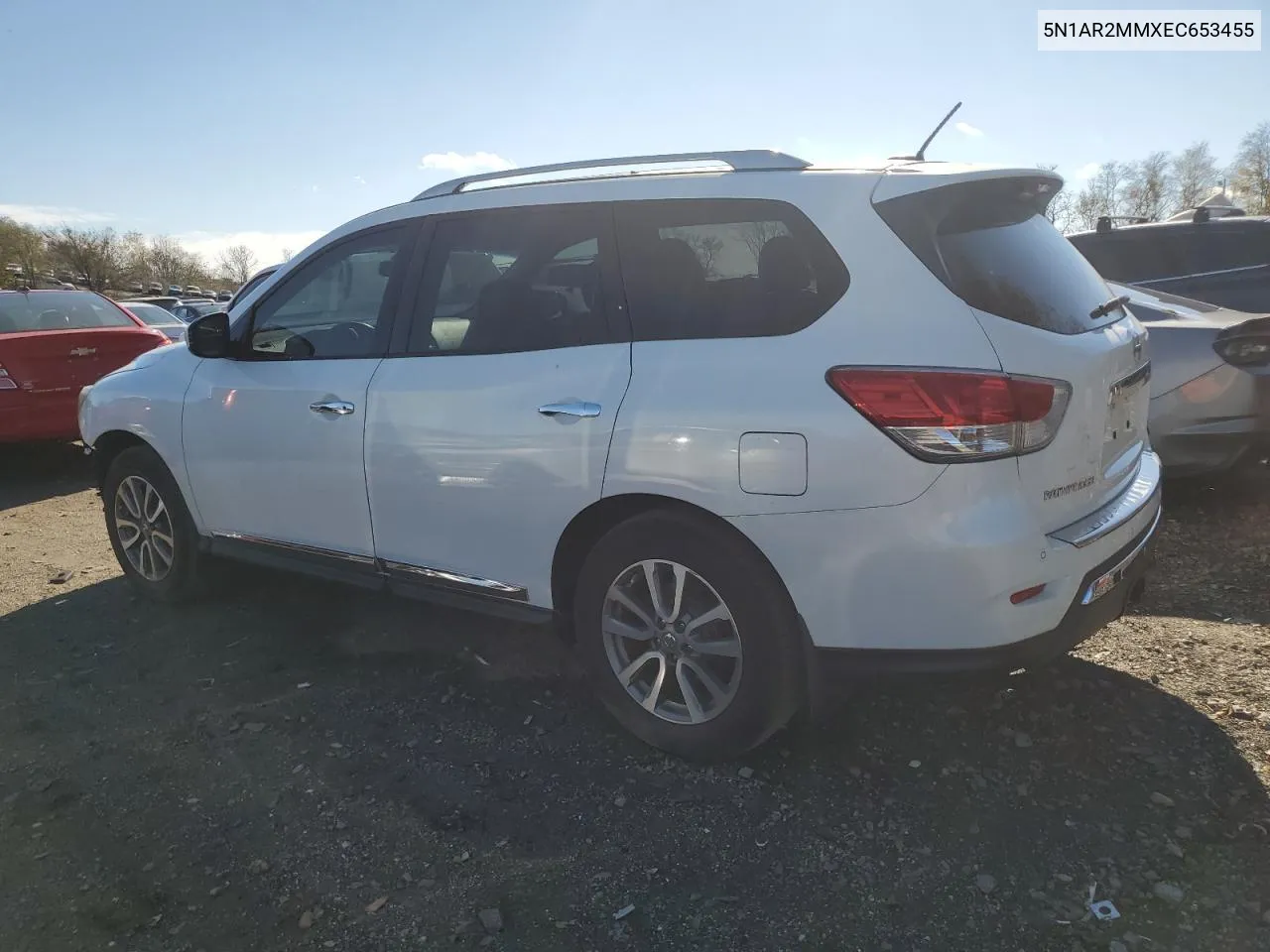 2014 Nissan Pathfinder S VIN: 5N1AR2MMXEC653455 Lot: 80028034