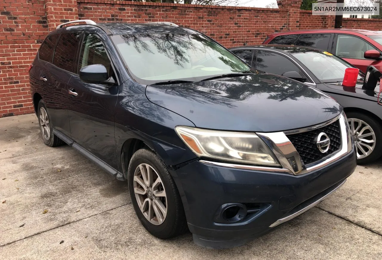 2014 Nissan Pathfinder S VIN: 5N1AR2MM6EC673024 Lot: 80110564