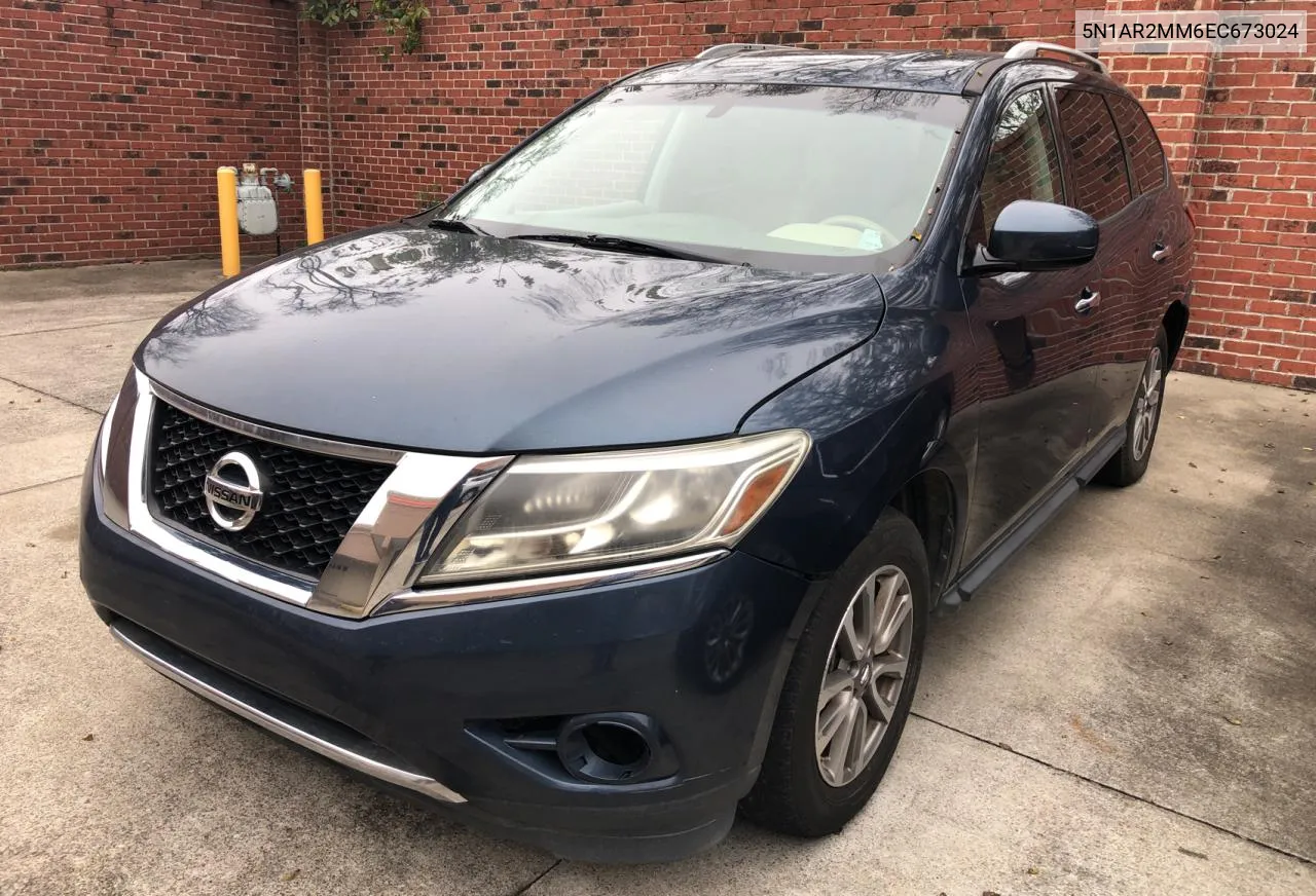 2014 Nissan Pathfinder S VIN: 5N1AR2MM6EC673024 Lot: 80110564