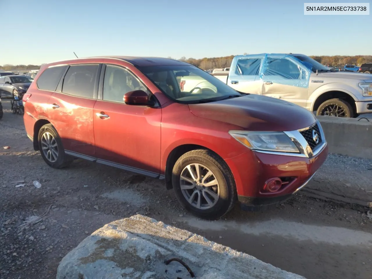 2014 Nissan Pathfinder S VIN: 5N1AR2MN5EC733738 Lot: 80145724