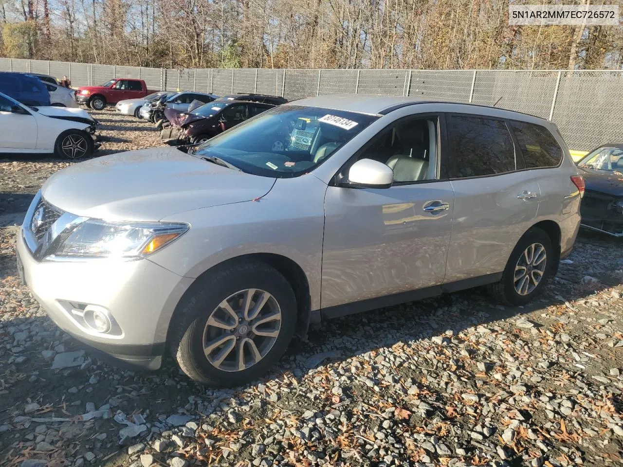 2014 Nissan Pathfinder S VIN: 5N1AR2MM7EC726572 Lot: 80146134