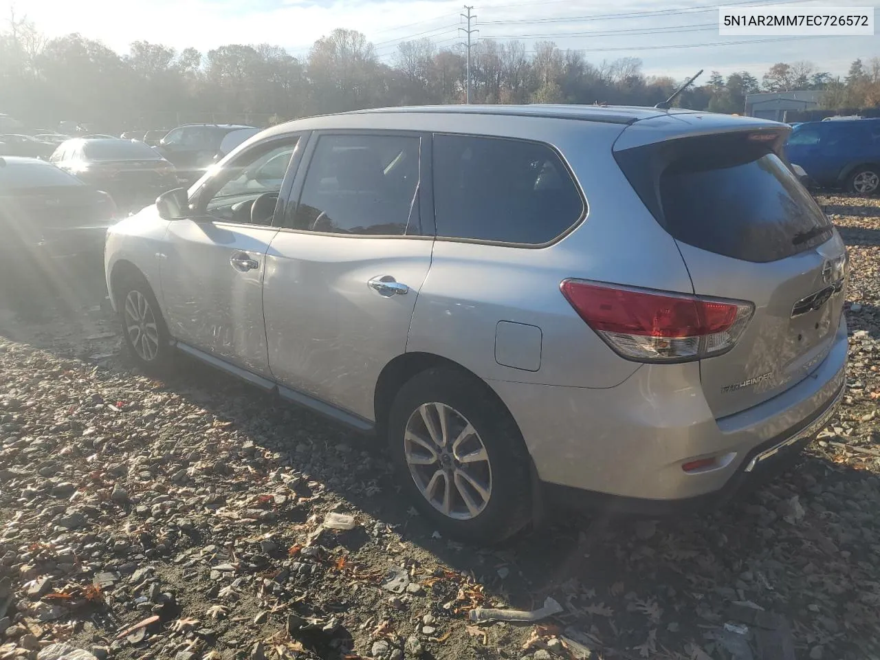 2014 Nissan Pathfinder S VIN: 5N1AR2MM7EC726572 Lot: 80146134