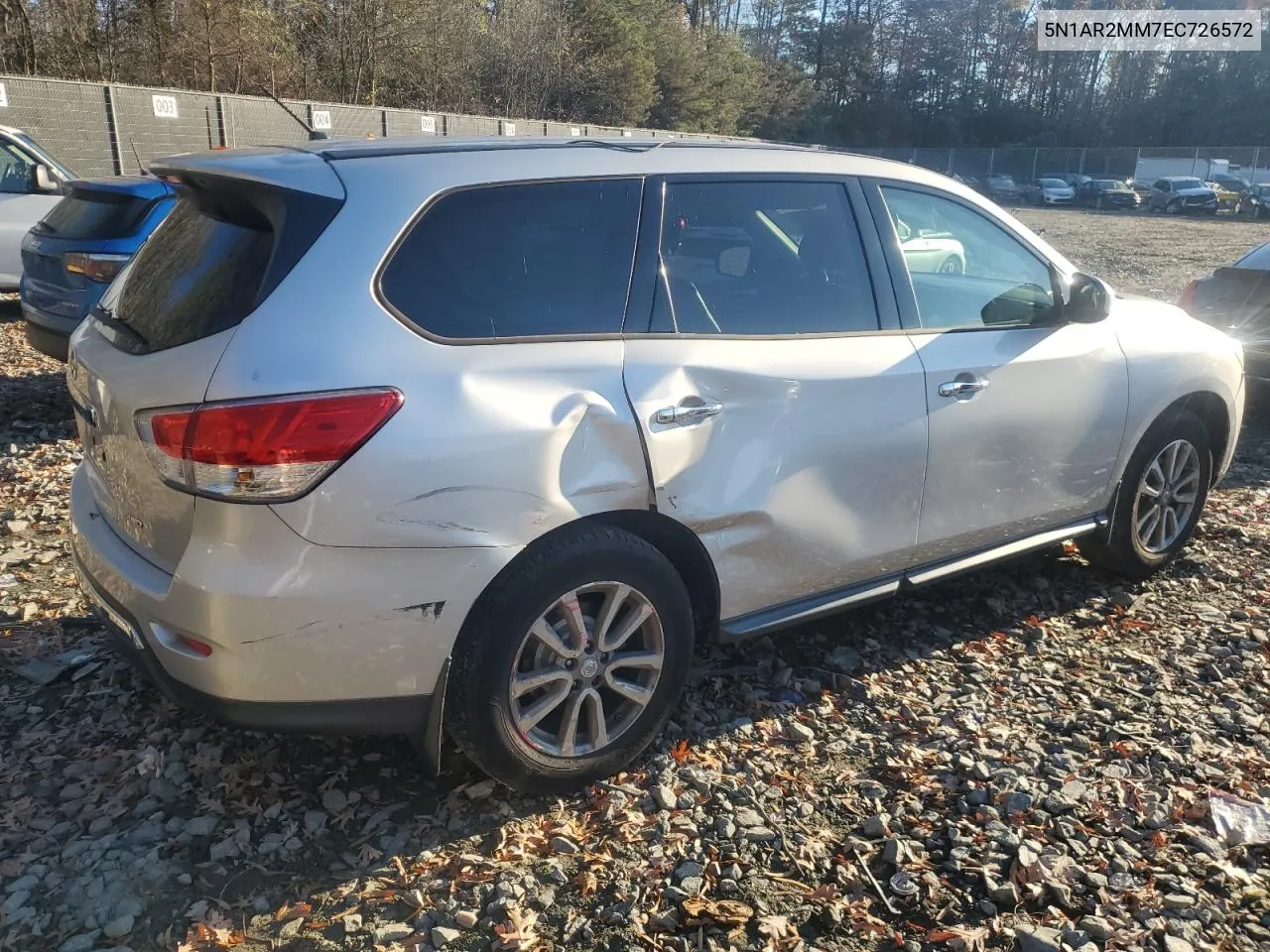 2014 Nissan Pathfinder S VIN: 5N1AR2MM7EC726572 Lot: 80146134