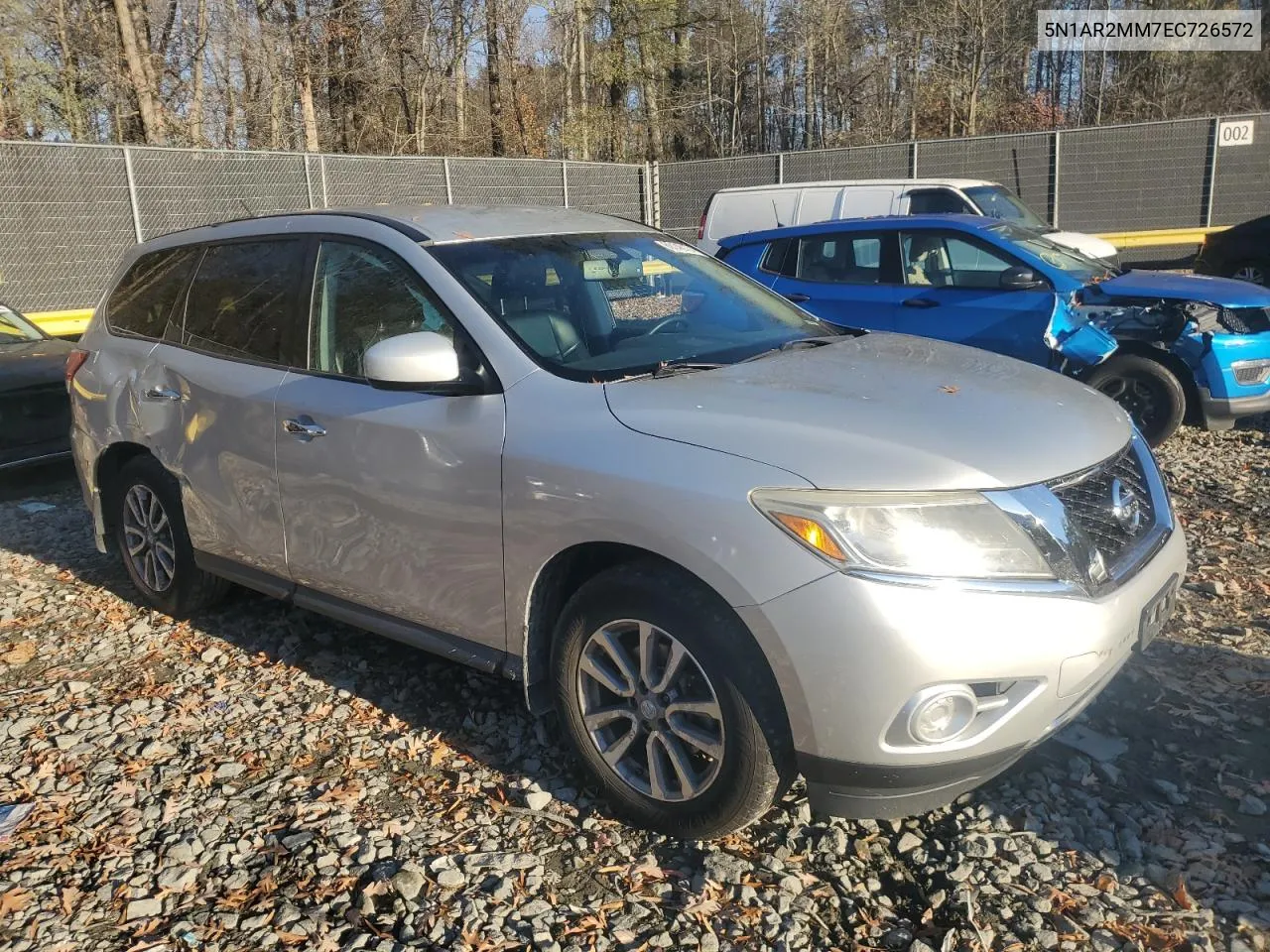 2014 Nissan Pathfinder S VIN: 5N1AR2MM7EC726572 Lot: 80146134