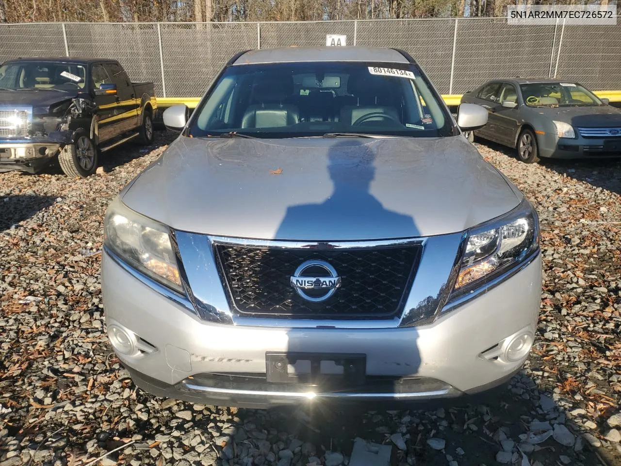 2014 Nissan Pathfinder S VIN: 5N1AR2MM7EC726572 Lot: 80146134