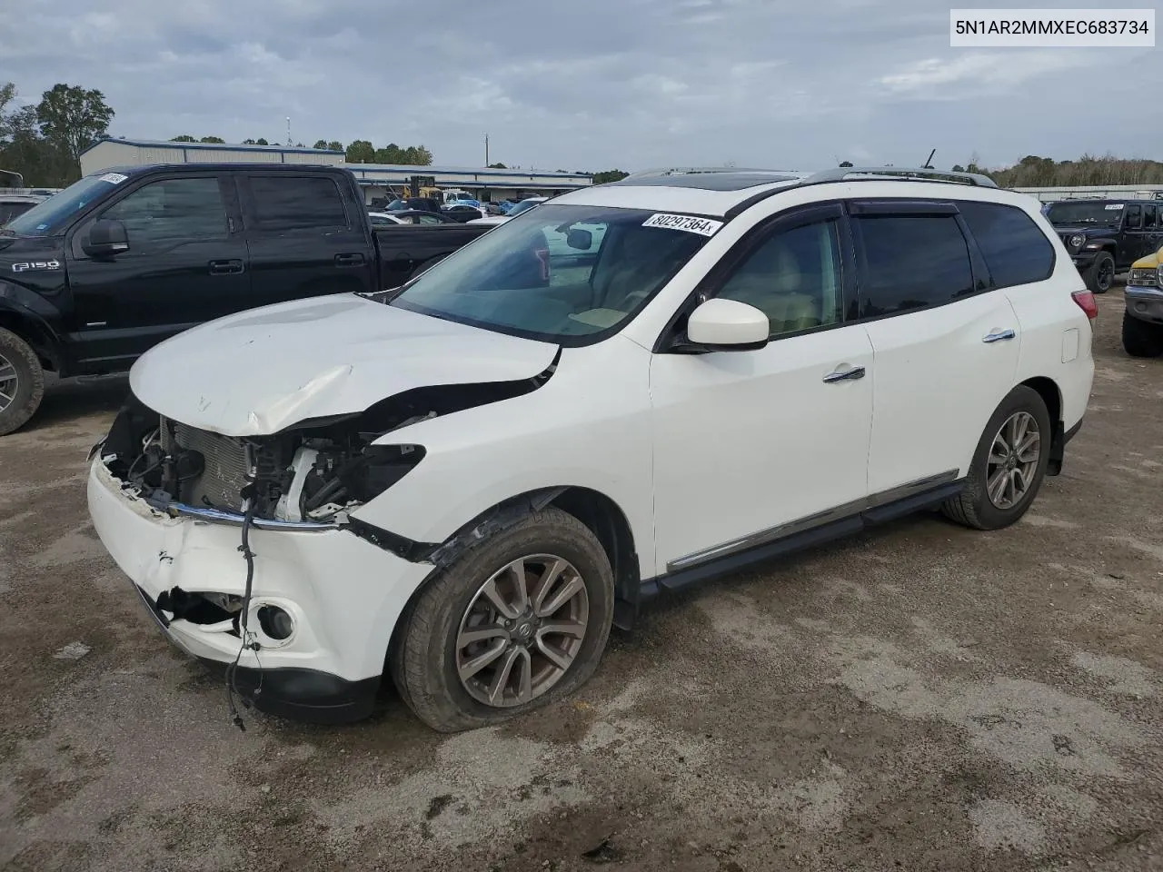 2014 Nissan Pathfinder S VIN: 5N1AR2MMXEC683734 Lot: 80297364