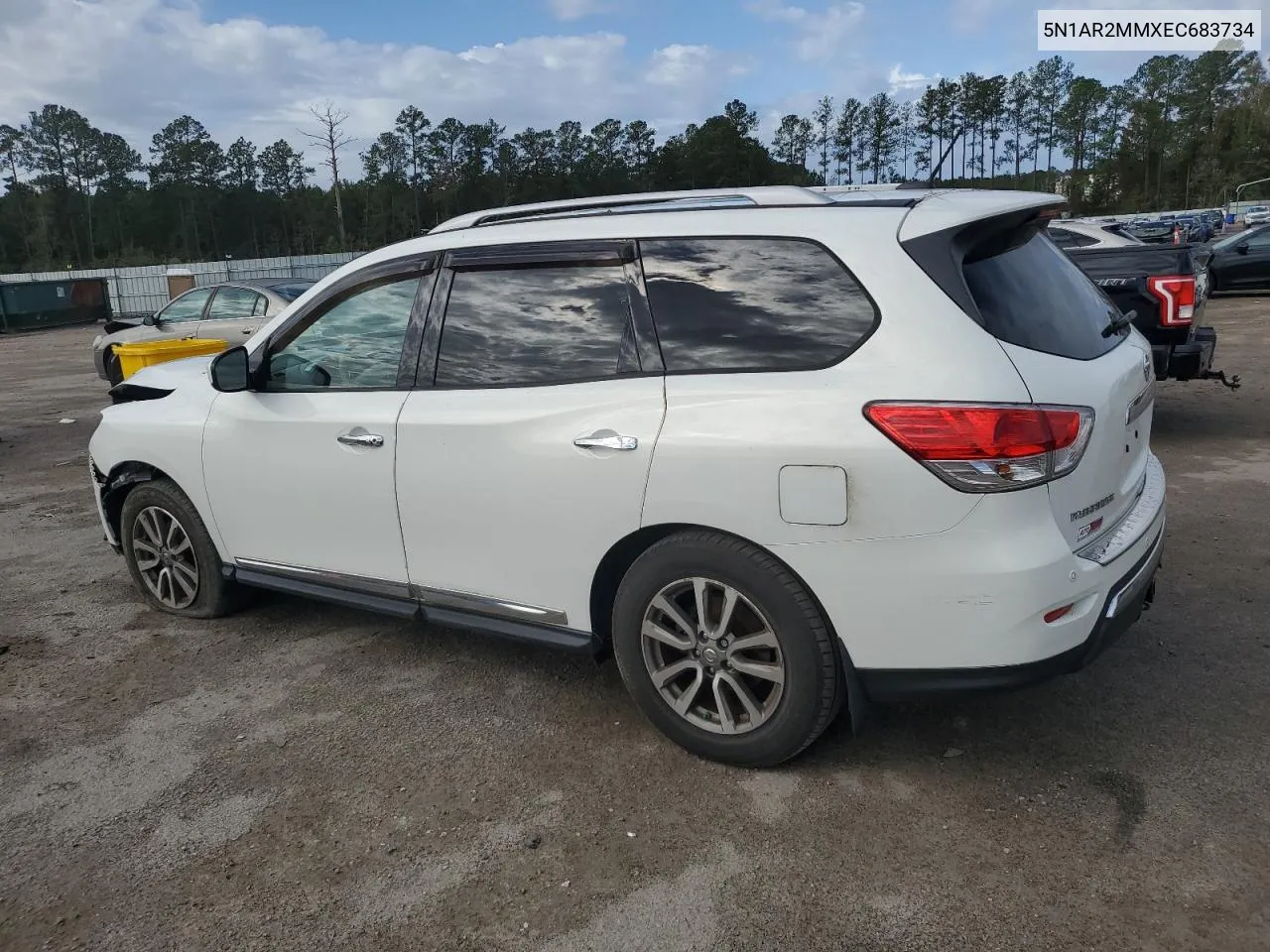 2014 Nissan Pathfinder S VIN: 5N1AR2MMXEC683734 Lot: 80297364