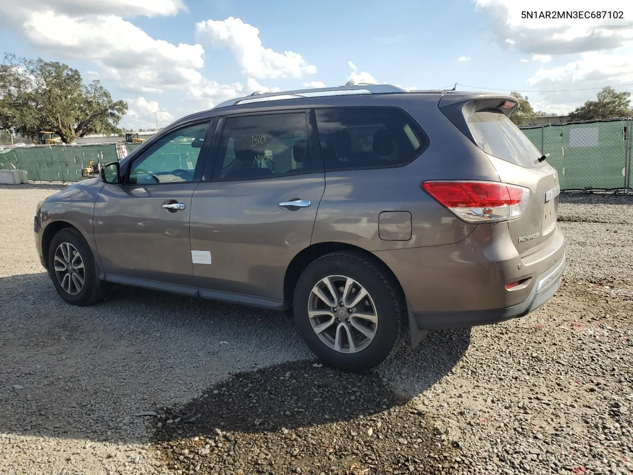 2014 Nissan Pathfinder S VIN: 5N1AR2MN3EC687102 Lot: 80370674