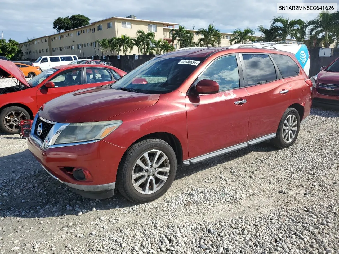 2014 Nissan Pathfinder S VIN: 5N1AR2MN5EC641626 Lot: 80438594